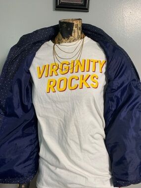 Young & Reckless White Graphic Tee with Yellow & Red Print